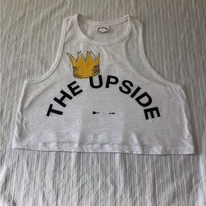 THE UPSIDE GRAPHIC CROPPED TANK TOP